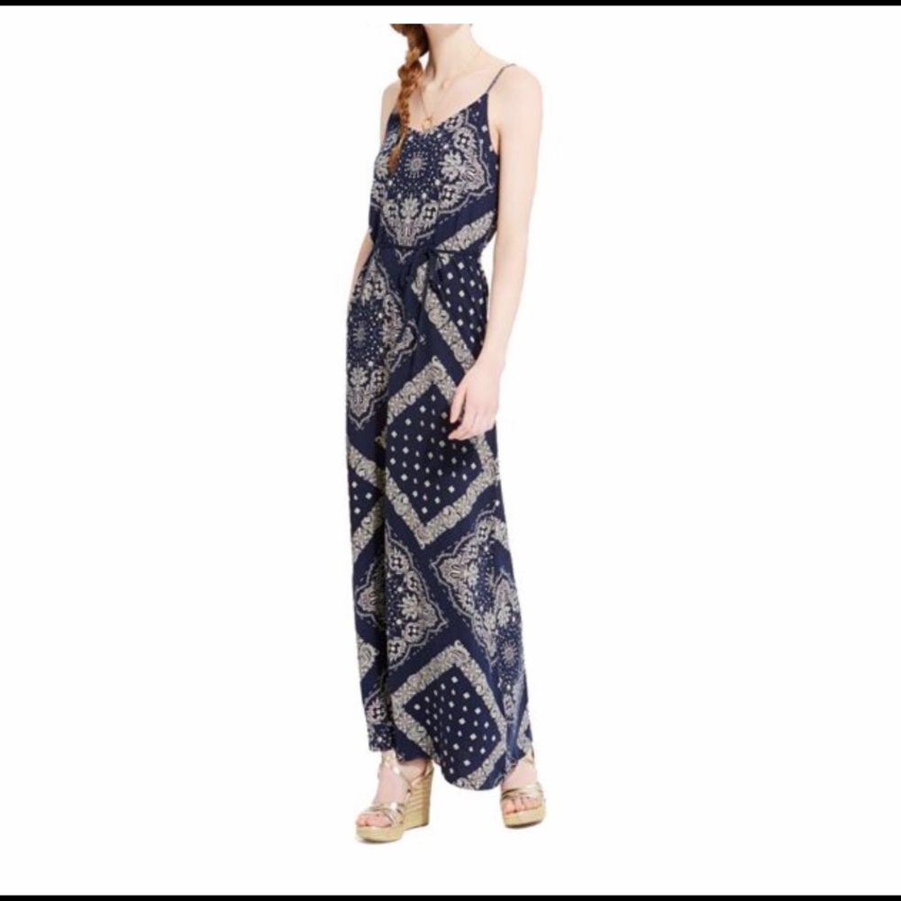 Beautiful Navy and Cream Long Tommy Hilfiger Dress